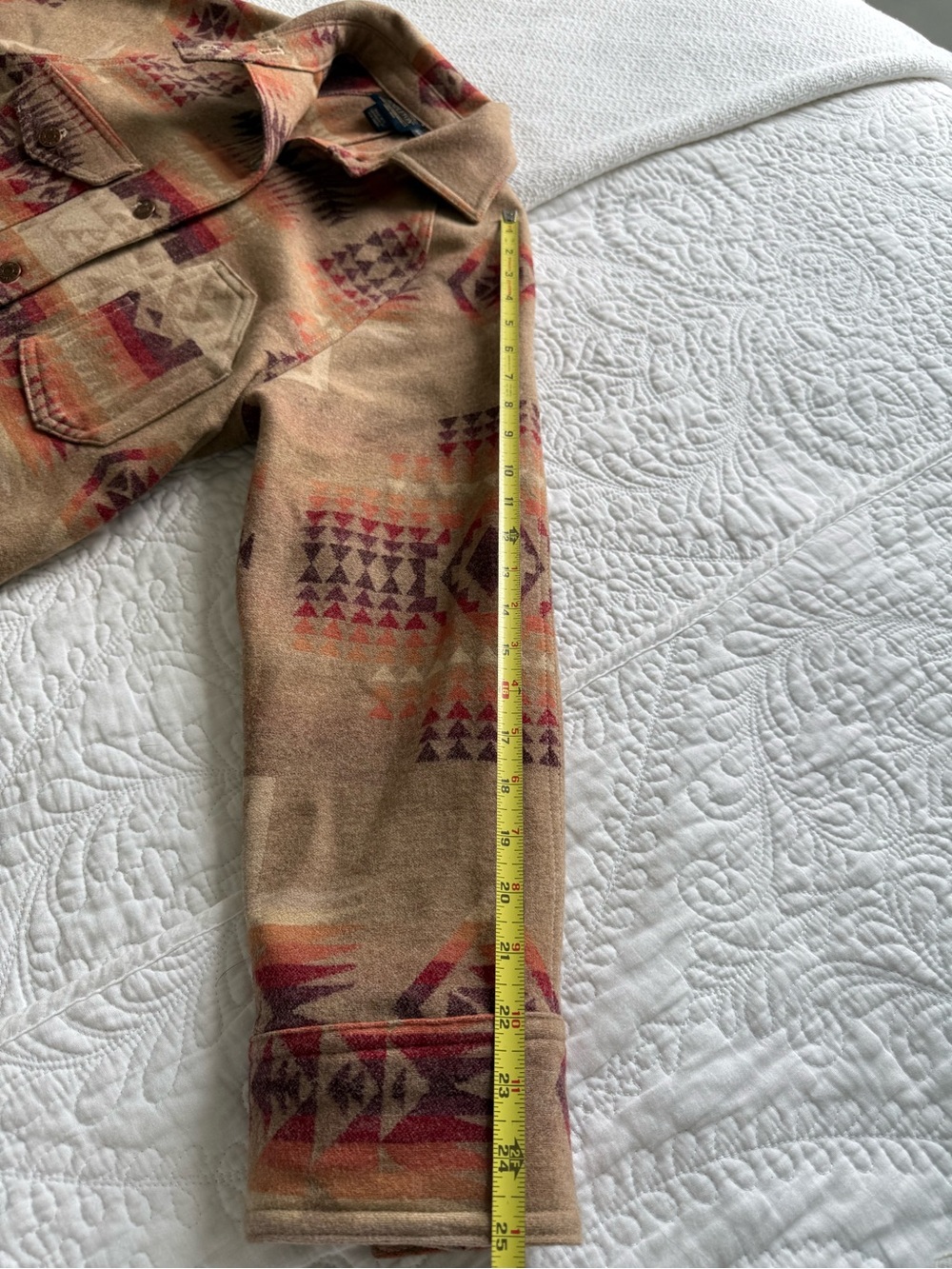 Pendleton 100% virgin wool Jacket / Shacket with button front and pockets - Picture 11 of 11
